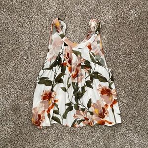 Halter floral crop top